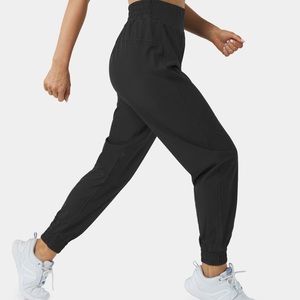HALARA Black High-Waist Track Joggers